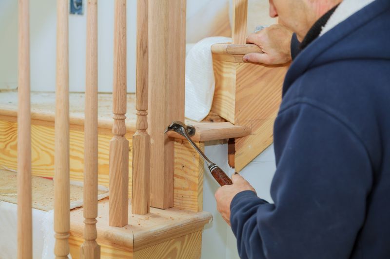 Wood Handrail Repair in Olathe, KS